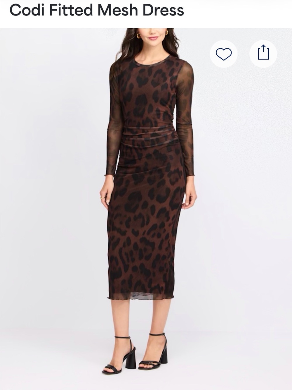 nine britton Burgundy and Black Leopard Print Long Sleeve Maxi Dress